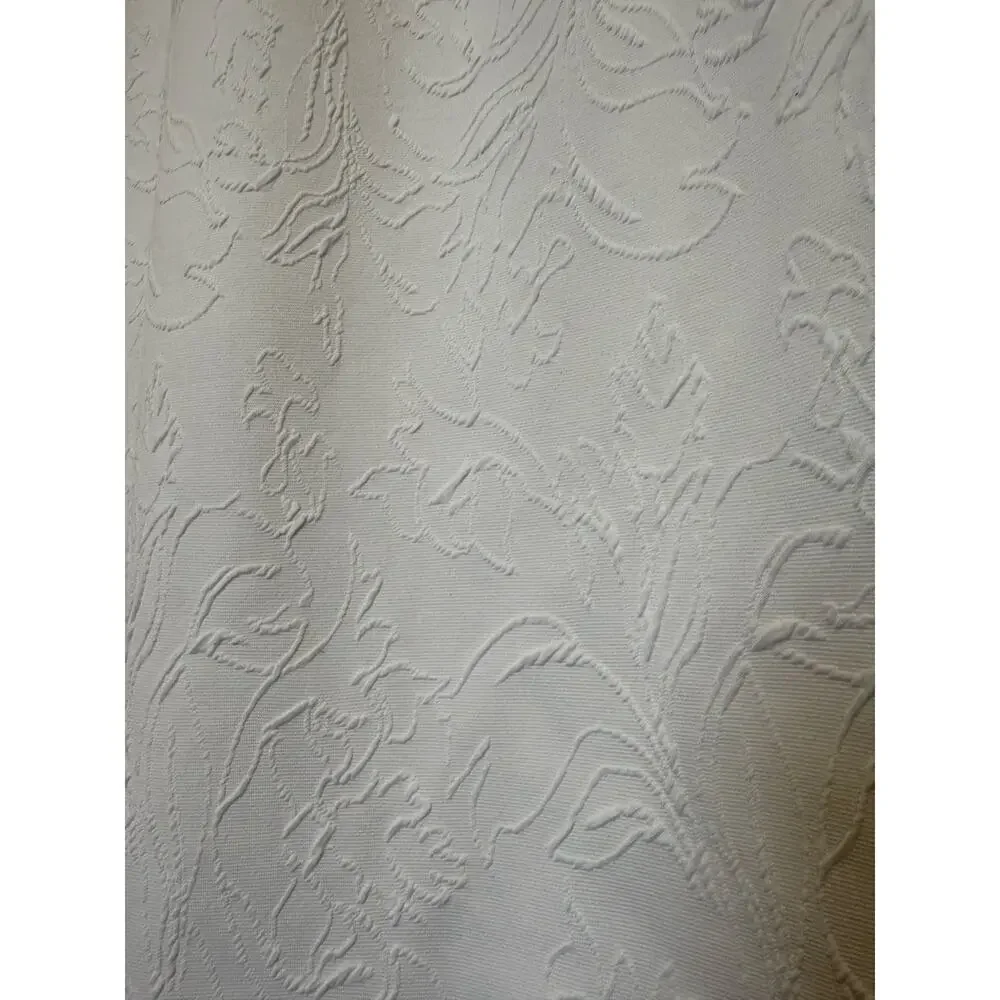 Tommy Hillfiger white on white form fitted dress womens size 14